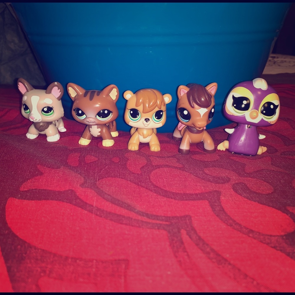Littlest Pet Shop Walkables Lot of 5 Pre-owned
